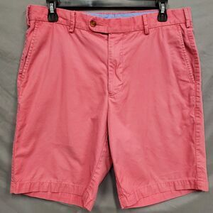 Peter Millar Collection Men's Chino Shorts Pink Size 33 Stretch Classic Fit